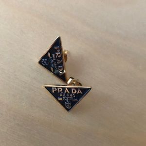 Prada Logo Earrings